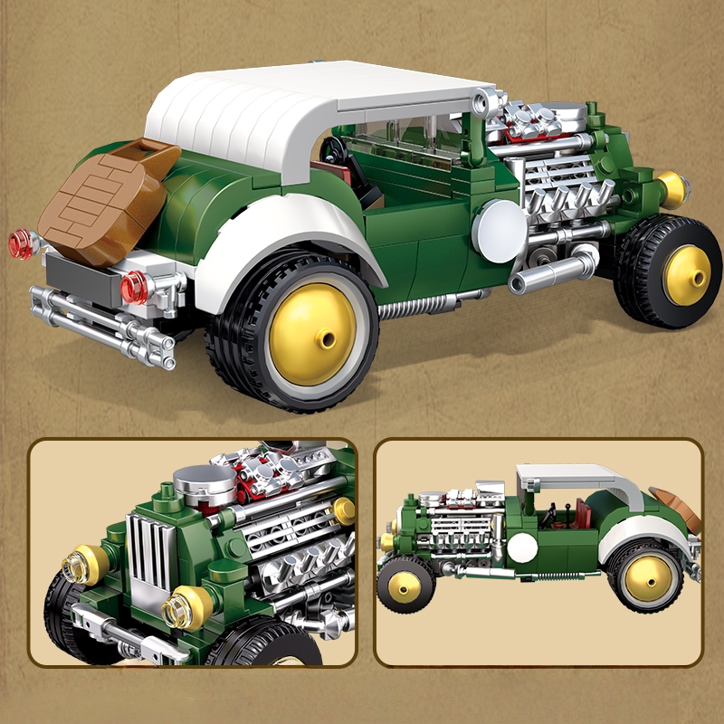 Retro vintage car building blo - Vintage Collectible Cars 评论和价格