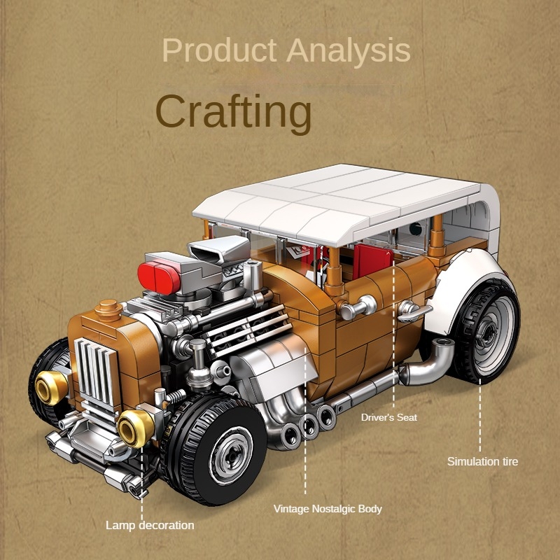 Retro vintage car building blo - Vintage Collectible Cars 评论和价格