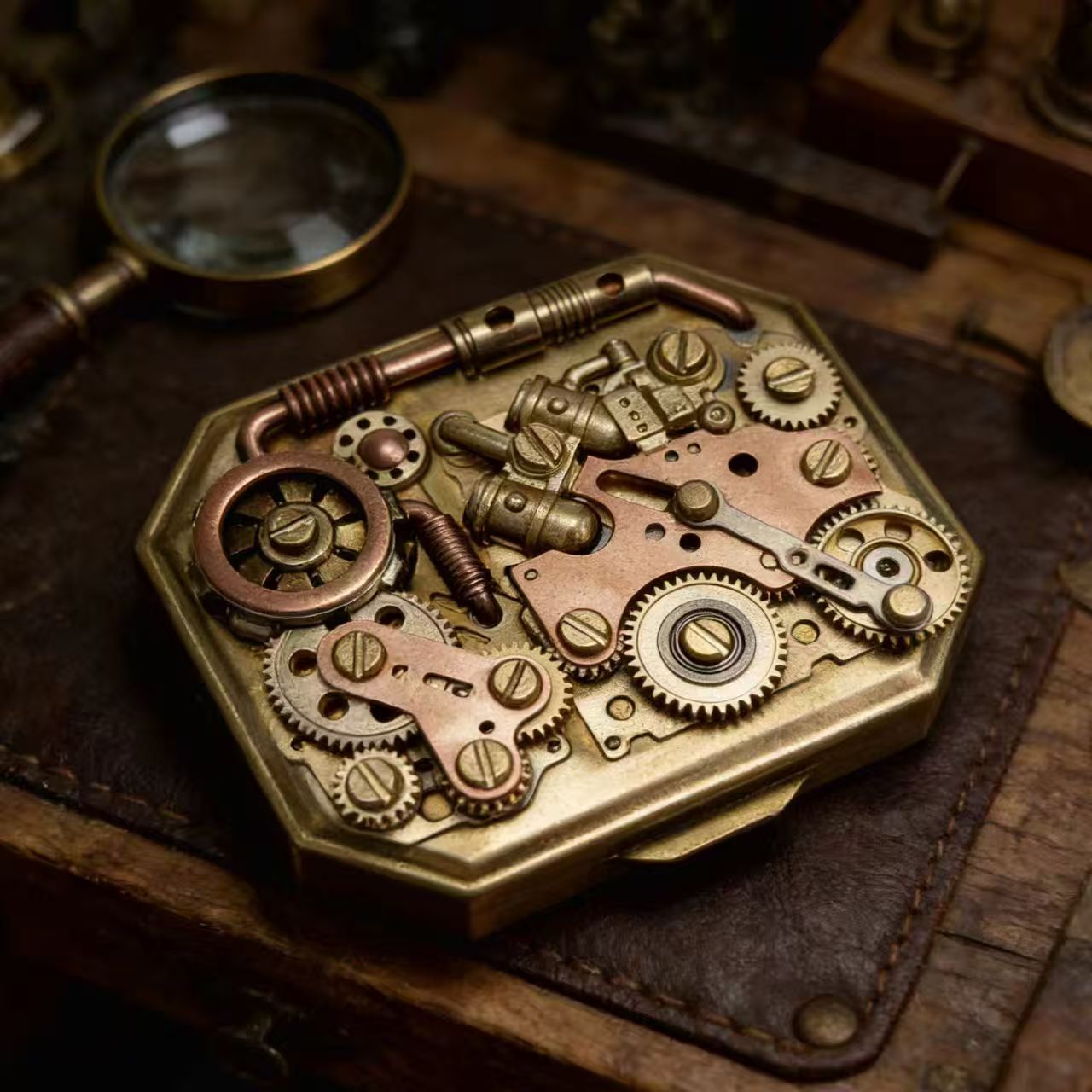 Vintage Pure Copper Gear Keros - Vintage Collectible Accessories 评论和价格