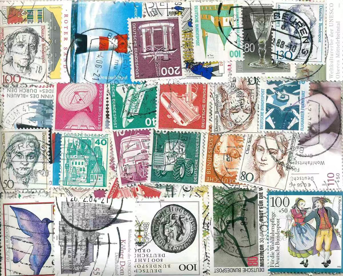 Germany Stamps Mixed Lot 50Pcs - Collectible Vintage Postage Stamps 评论和价格